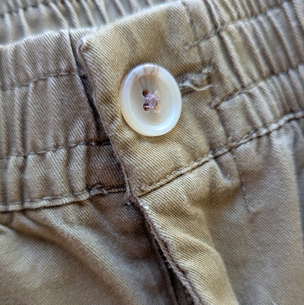 Old Navy Extra High Rise Wide Leg Cargo‎ Pants Moss Green Sz M - Picture 7 of 8